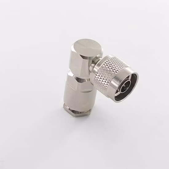 RF коаксиальный разъем типа N с прямоугольным зажимом для кабеля LMR400